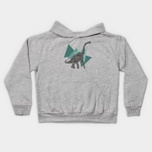 Modern Brachiosaurus Kids Hoodie